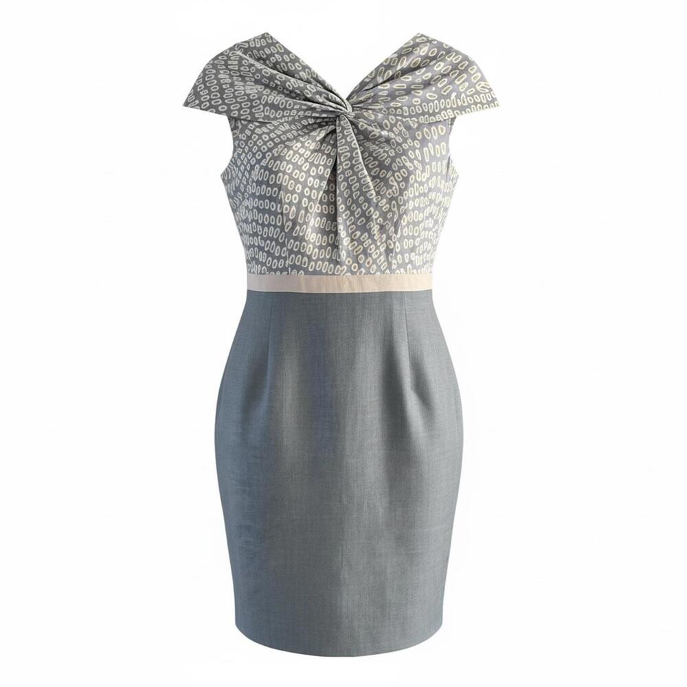 Ports International Wool-Cashmere & Silk Sheath Dress Power Business to Evening